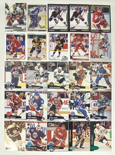 Vintage 1990's Mixed Lot of 25 NHL Hockey Trading Cards