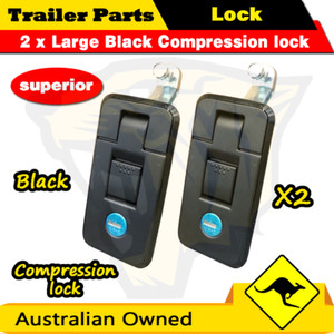 Heavy Duty Over Center Fastener X2 (Lock Latch Handle) Trailer Tray Truck (K210) - Foto 4