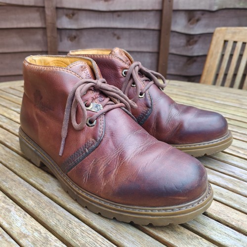 Panama Jack Brown Leather Boots UK 7 EU40 Ankle Lace up Waterproof Made in Spain - Picture 2 of 23