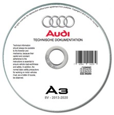 Audi A3 (8V) 2013-2020  manuale officina su cd repair manual on cd