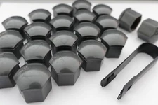 22 Piece - Premium Tesla Lug Nut Caps Covers w/tool in Gray Gunmetal for S 3 X Y