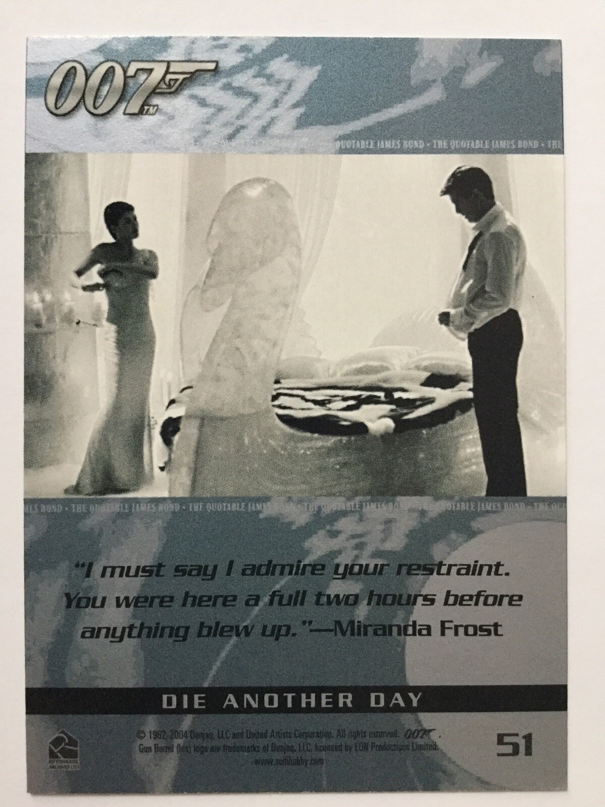 The Quotable 007 James Bond Trading Card Rittenhouse 51 eBay