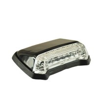 Tail light nitro black, LED clear, for Harley-Davidson with E-mark