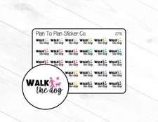 2776~~Walk the Dog Planner Stickers.