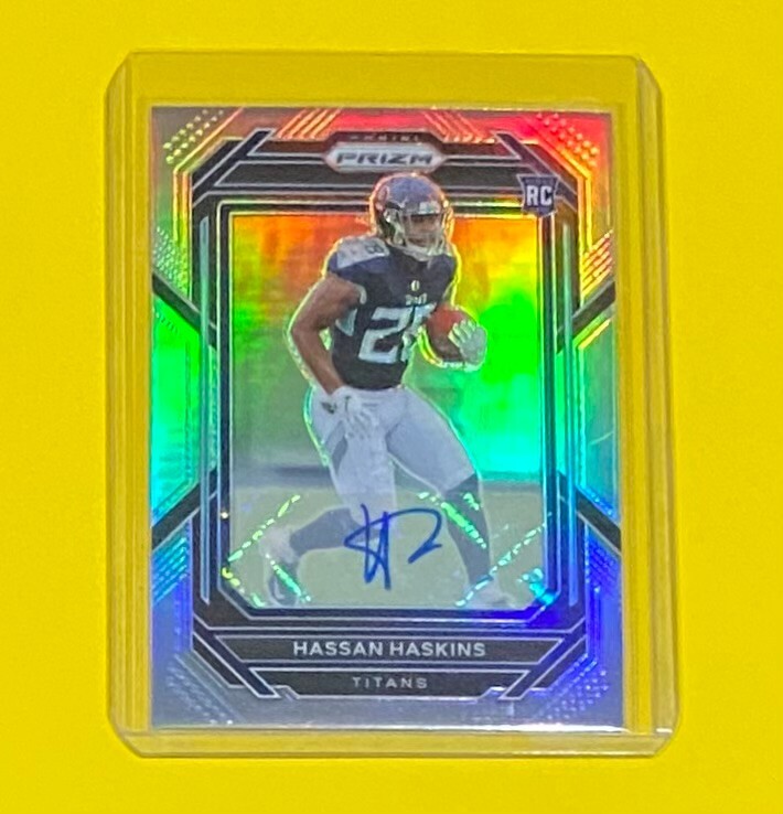 2022 Prizm Hassan Haskins ROOKIE AUTOGRAPH SILVER PRIZM Titans #326 RC (AUTO) 🔥