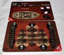 Wizkids Pirates of the Crimson Coast Amity #9 2 Card Set UNPUNCHED