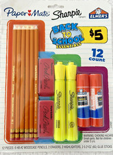 NWT Papermate Sharpie Elmer's Back To School Essentials 12 Pack Supplies