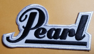 Pearl  Embroidered Patch approx 2x4''