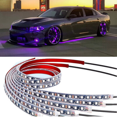 For Chevrolet Corvette C6 Underglow LED Strip Light System Neon Music bluetooth