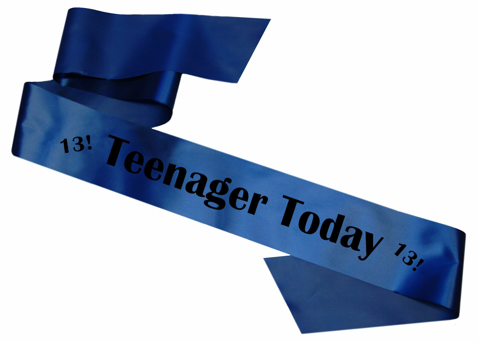 Royal Blue 13th Birthday Teenager Today Sash Gift Party Girl Boy Banner Present