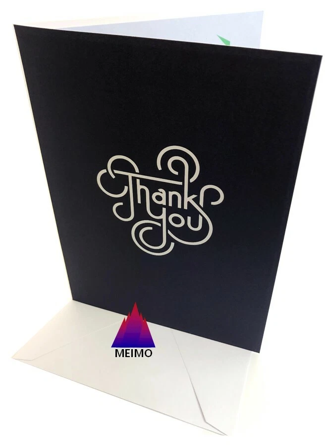 Tarjeta de felicitación emergente 3D hecha a mano agradecimiento fiesta de cumpleaños amigo de la familia Foto 4 de 4