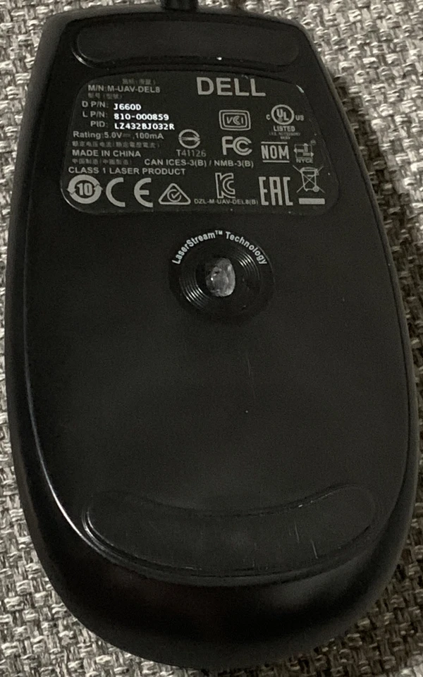 Dell Premium USB Optical Mouse w/Scroll Wheel M-UAV-DEL8 J660D - Image 4 of 4