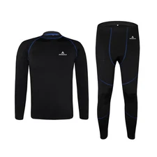 Thermal Underwear 2 Piece Sets Winter Long Johns Suit for Cycling Jogging Unisex
