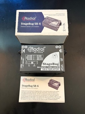 Radial StageBug SB-6 Isolator 2-channel - *Near-MINT* - w/box & paperwork