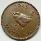 1943 George VI Farthing — photo from another recent sale