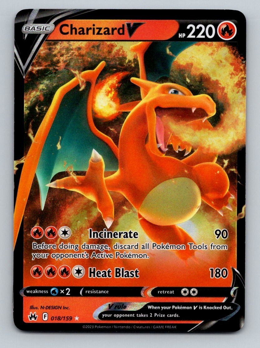 Charizard V 018/159 - Crown Zenith (CRZ) Ultra Rare Pokemon TCG NM