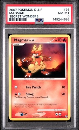 Magmar graded PSA 8 for sale on eBay