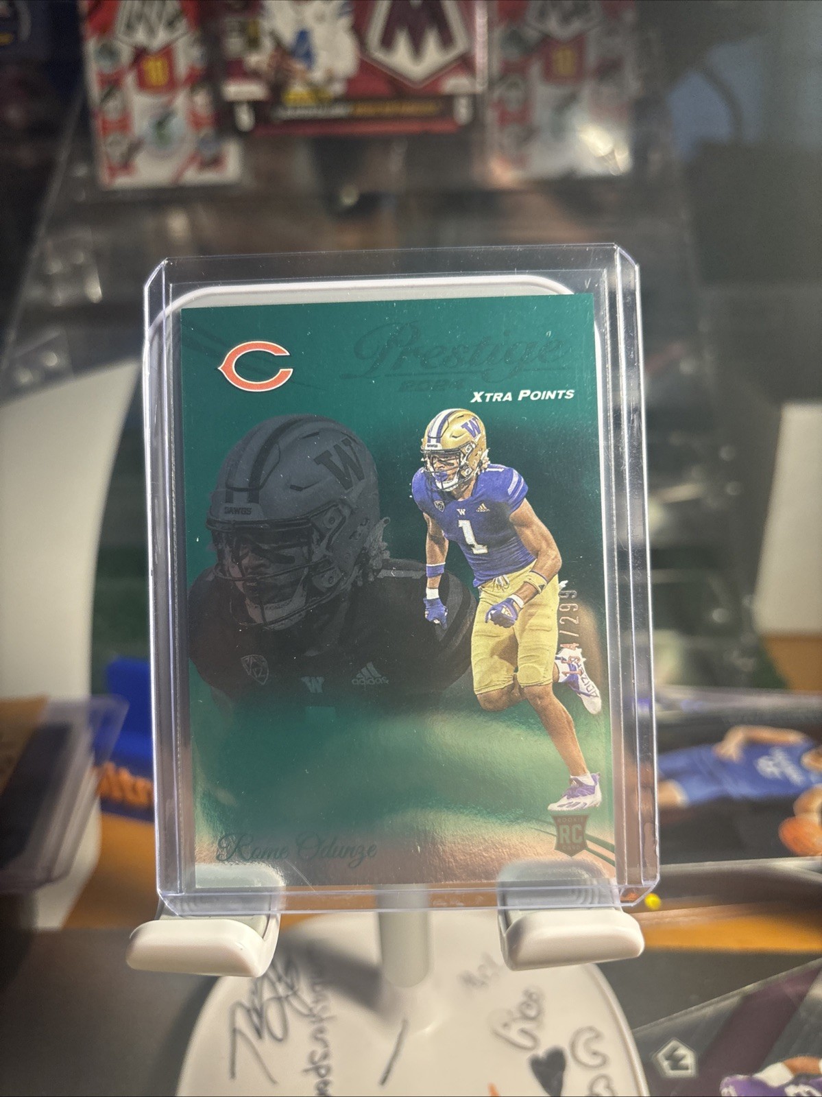 2024 Panini Prestige - Rookies Rome Odunze #310 Xtra Points Green /299 (RC)