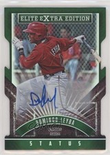 2015 Panini Elite Extra Edition 5/25 Domingo Leyba #137 Auto y2a