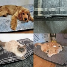 Pet Cushion Bed Dog Cat Large Extra large XL Hand Washable Removable Zip Cover