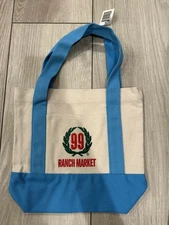 Authentic 99 Ranch MINI  Canvas Tote Light Blue