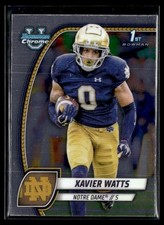 2024 Topps 1st Bowman Chrome University #158 Xavier Watts