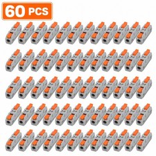 60PCS Lever Wire Connectors Compact Splicing Connector for Electrical Connection
