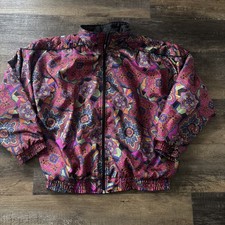Lavon By Cheerful Corp Windbreaker Jacket Retro Vintage 80 s 90 s Medium Floral