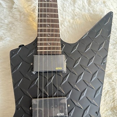 LTD JH-2 James Hetfield Matte Black Diamond Plate Explorer