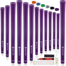 Pure Color Golf Grips Set of 13 with Tape, Standard/Midsize, Anti-slip Rubbert