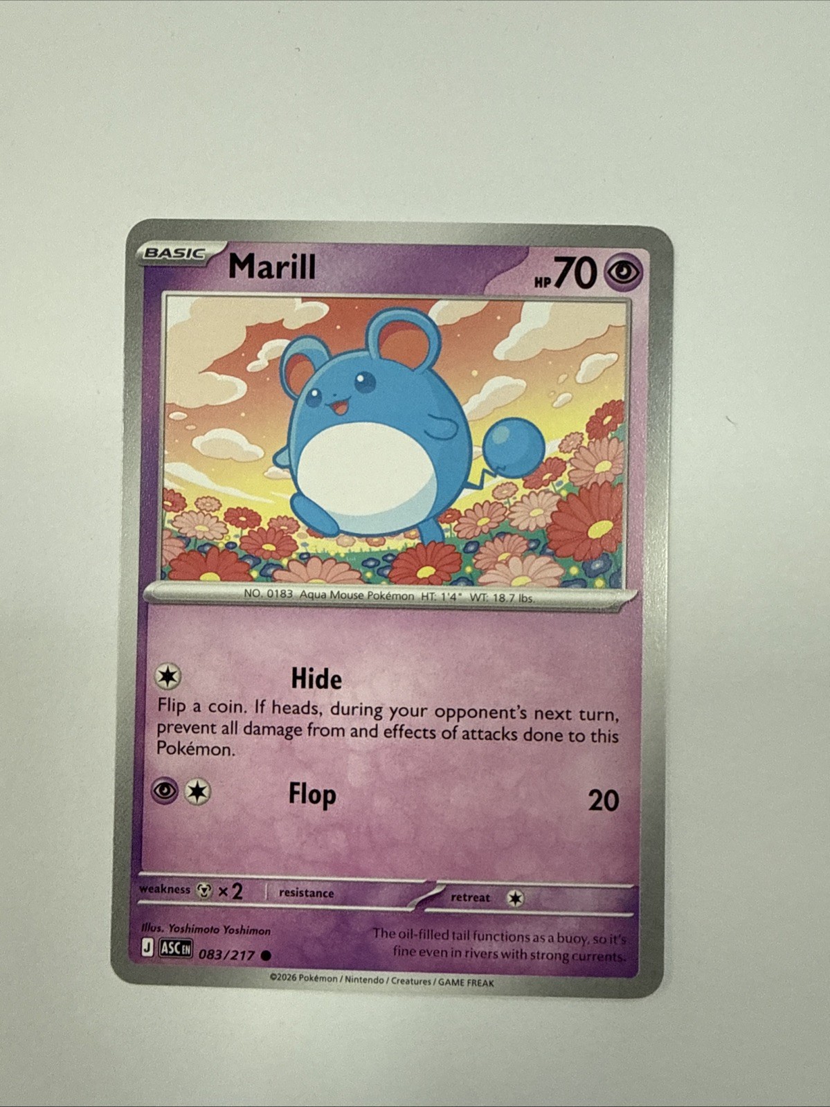 Pokemon TCG - Marill - Ascended Heroes - 083/217 - Mint