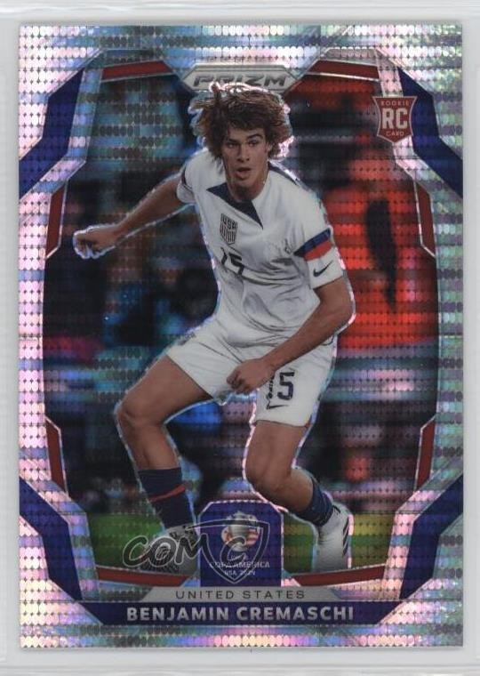 2024 Panini Prizm CONMEBOL Copa America Ice Prizm Benjamin Cremaschi #164 11x6