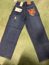 Rocawear Jeans Kids 12 Original Fit Dark Denim Zip Street Wear Y2K Hip Hop NWT