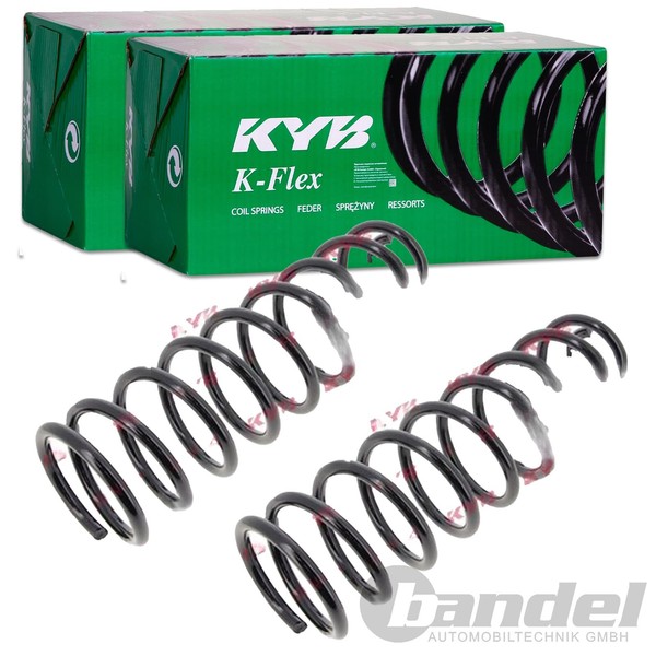 2X KYB K-FLEX Fahrwerksfedern Hinten Passend FÜR Volvo 740 760 940 960-image