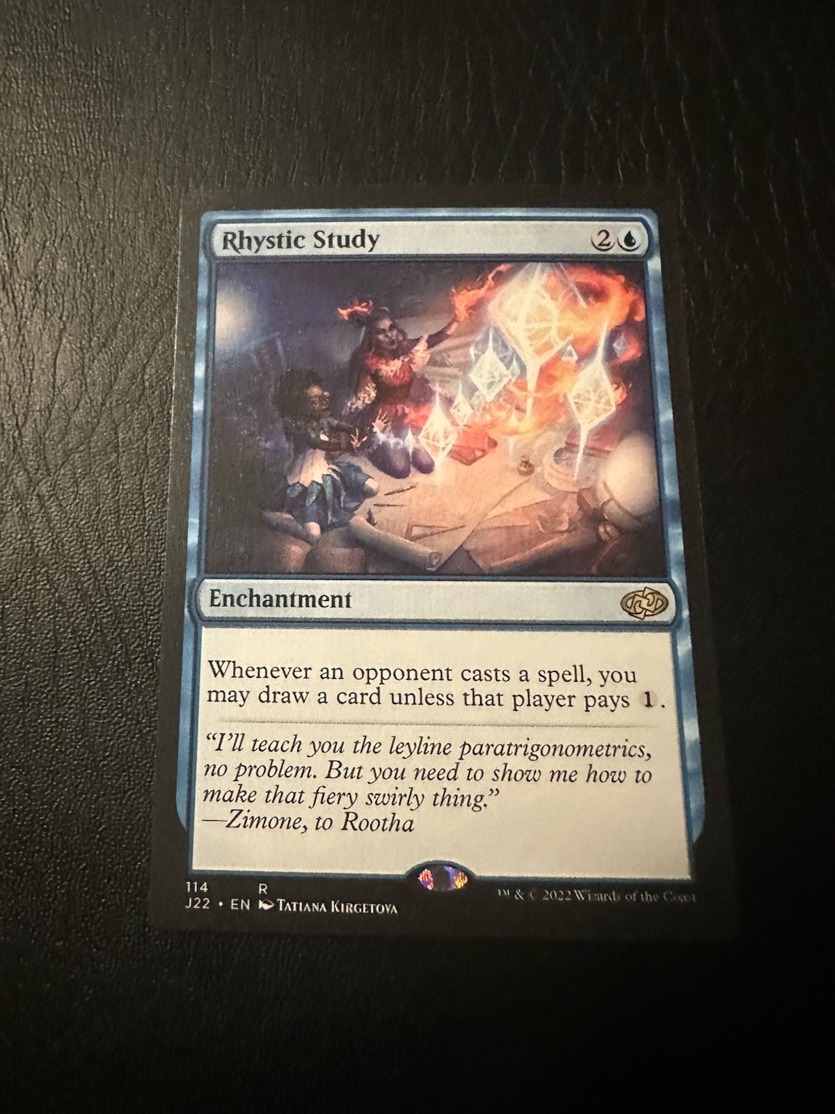 NM Rhystic Study, MTG, Jumpstart 2022, Magic the Gathering, 114