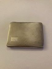 Hallmarked Sterling Silver Cigarette Case Vintage