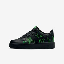 Nike Air Force 1 LV8 4 Big Kids' Shoes Black/Green Strike/Vivid Purple/Black 