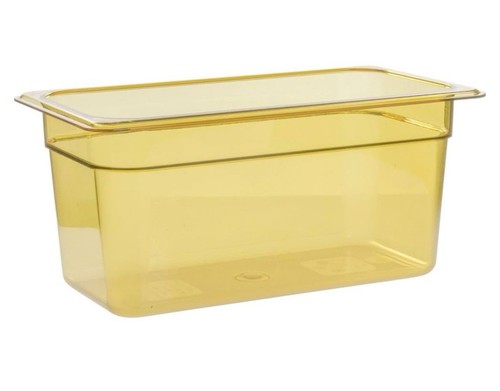 Cambro 36HP150 Food Pan 1/3 H-pan Amber Set Of 6