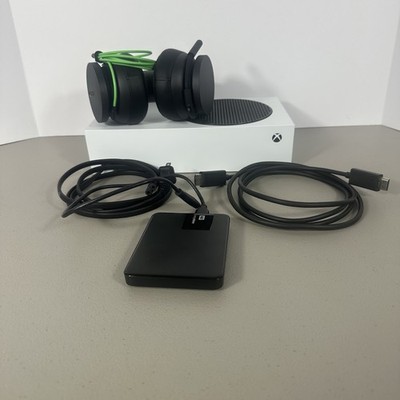 Xbox Series S 512GB White/ Wired Headset 1TB Hard Drive No