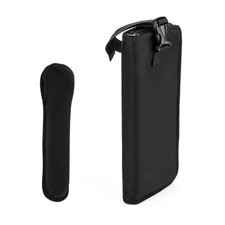 Black Mic Carrying Bag Protective Case for Microphone Storage and Travel