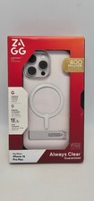 ZAGG Crystal Palace Snap MagSafe Kickstand Clear Case For Iphone 16 Pro Max NEW.