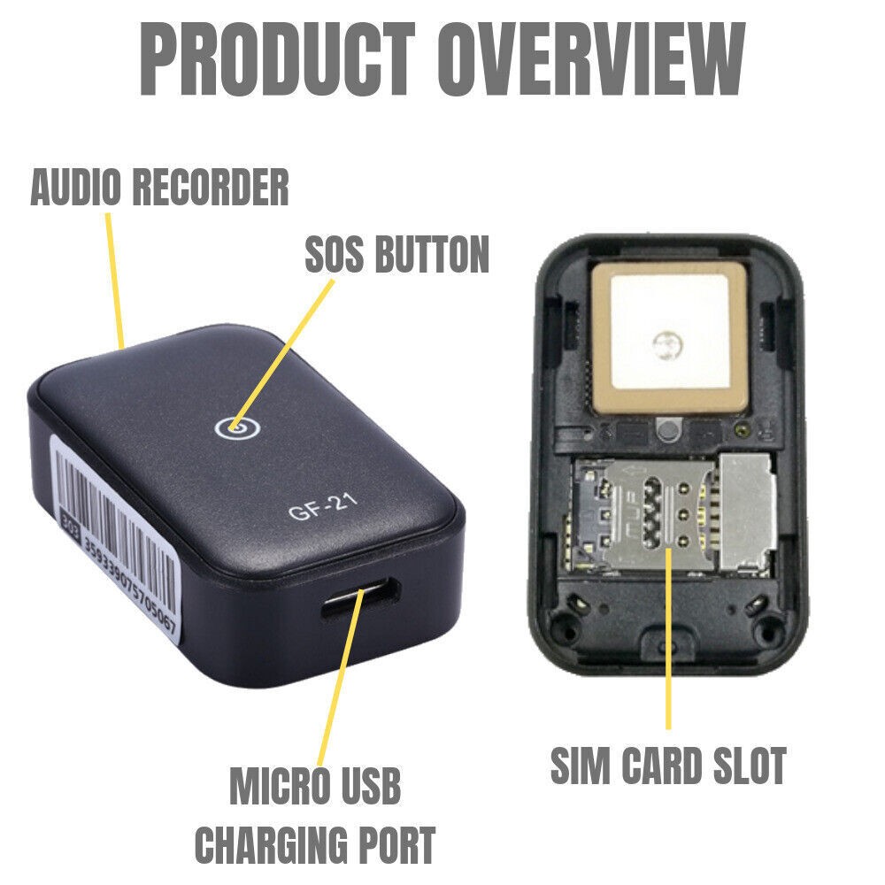 Mini Voice Activated Recorder GPS Tracker Spy Audio Recording Device WIFI/GSM