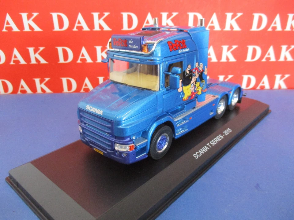 Die cast 1/43 Modellino Camion Truck Scania T Series Popeye 2015 - Immagine 2 di 4