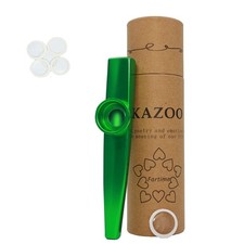 Green Exquisite Aluminum Alloy Kazoo With 5 Kazoo Flute Diaphragms And A Beau...