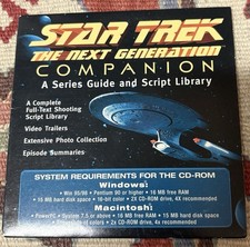 Star Trek The Next Generation Companion CD-ROM A Series Guide  Script Library