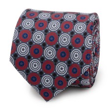Marvel Captain America Gray Dot Men's Tie