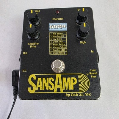 1990s Vintage Tech 21 SansAmp Original - Early Version With Power Cable 