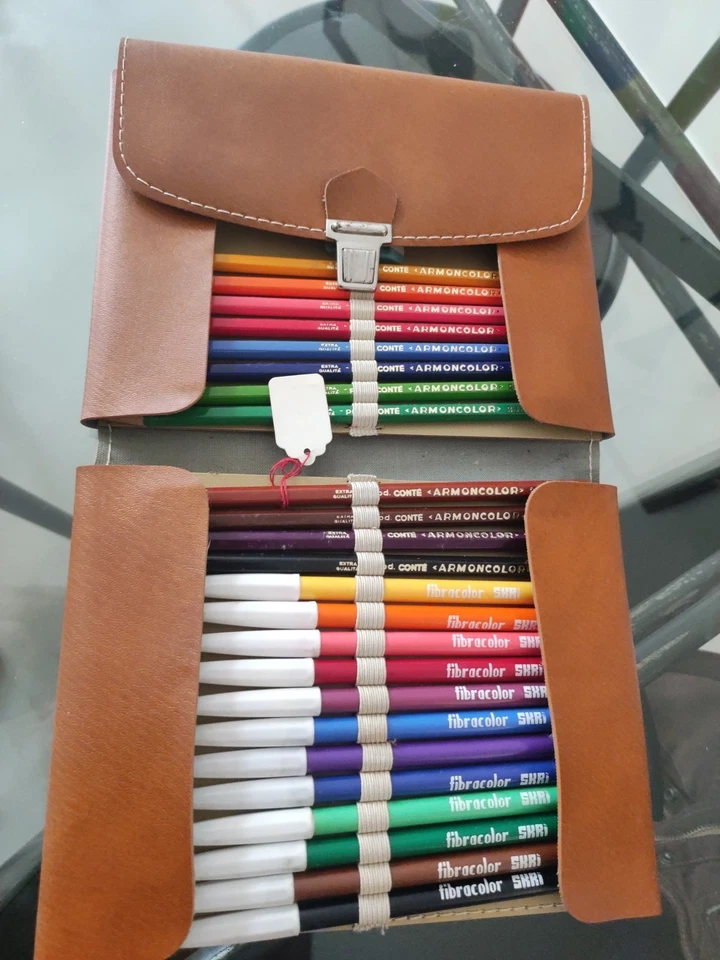 ASTUCCIO VINTAGE, FONDO DI MAGAZZINO, NUOVO, Anni 80 COMPLETO DI TUTTO - Immagine 4 di 4