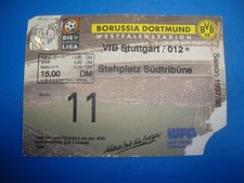 97/98 Ticket BVB Dortmund VFB Stuttgart Eintrittskarte Bundesliga Sammler