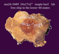 Maple Burl Bowl Turning DIY Table Craft-wood MA26-3489